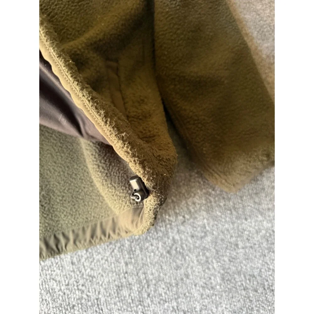BYLT Men's Green back bay Sherpa Fleece Full Zip Hooded jacket Pockets Size L